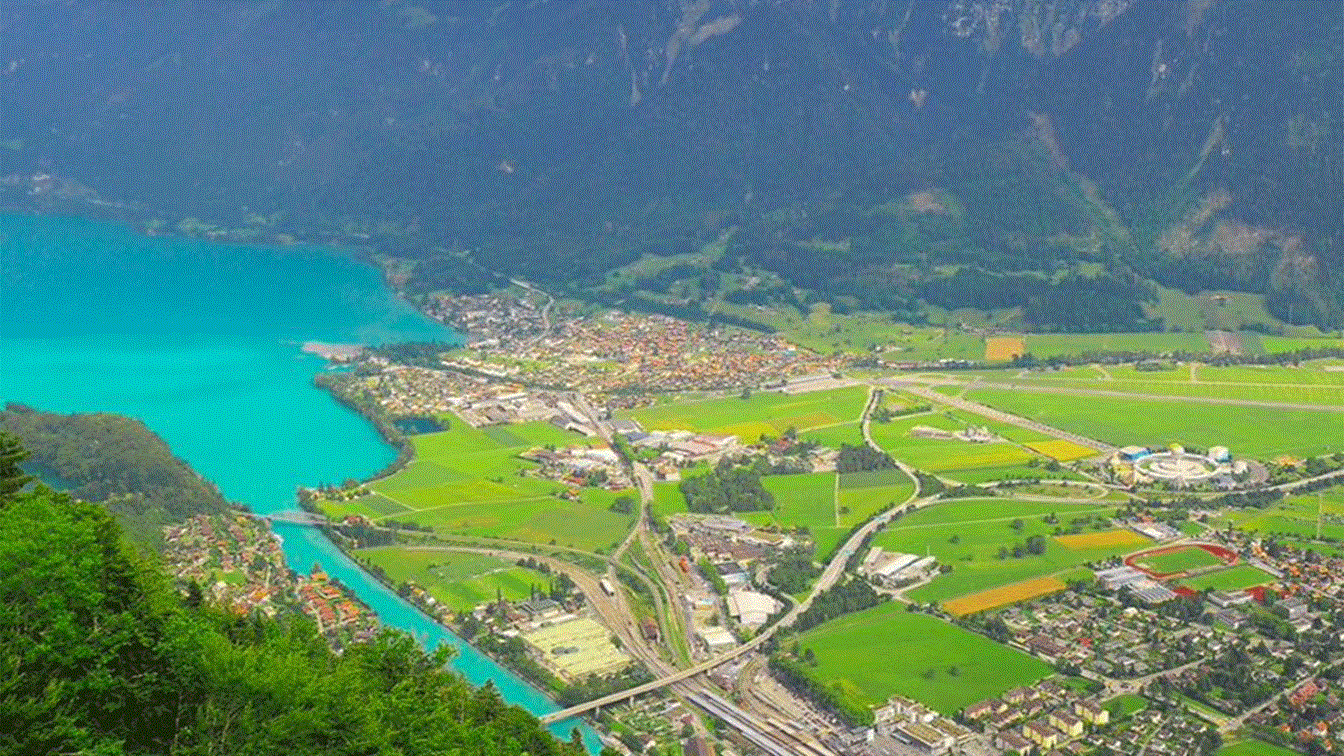 Switzerland-interlaken-aerial-view