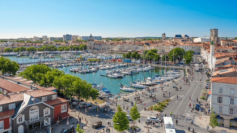 france-la-rochelle-harbour-view-sunny-day