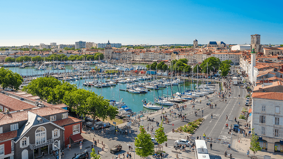france-la-rochelle-harbour-view-sunny-day