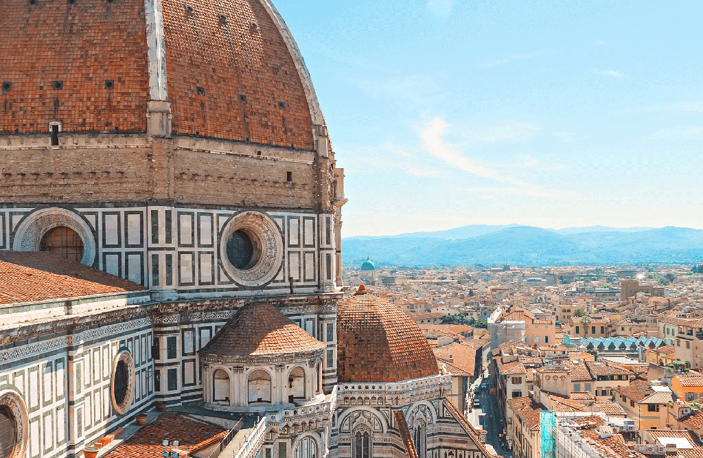 Florence vanaf de klokkentoren van de Duomo