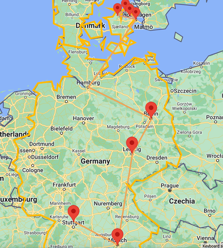 Itinerario de otoño por Alemania y Dinamarca