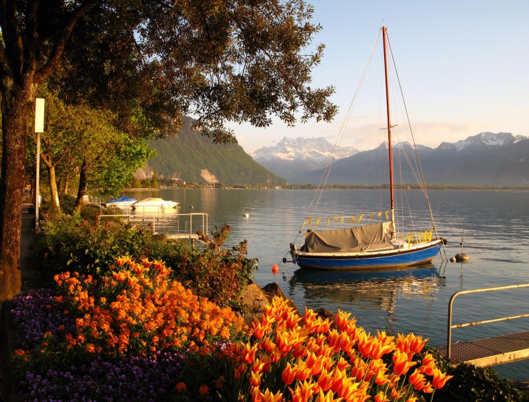     Lake Geneva, Montreux  