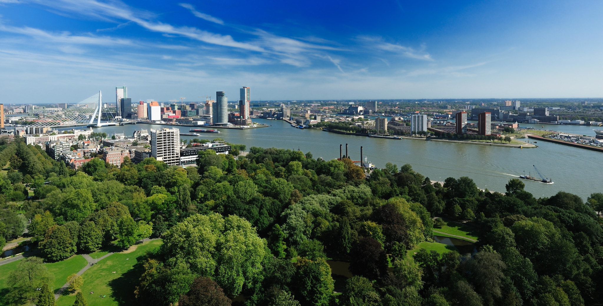Luchtfoto van Rotterdam