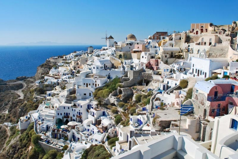 Vista panorámica de Oia