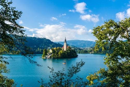 Lago di Bled in estate