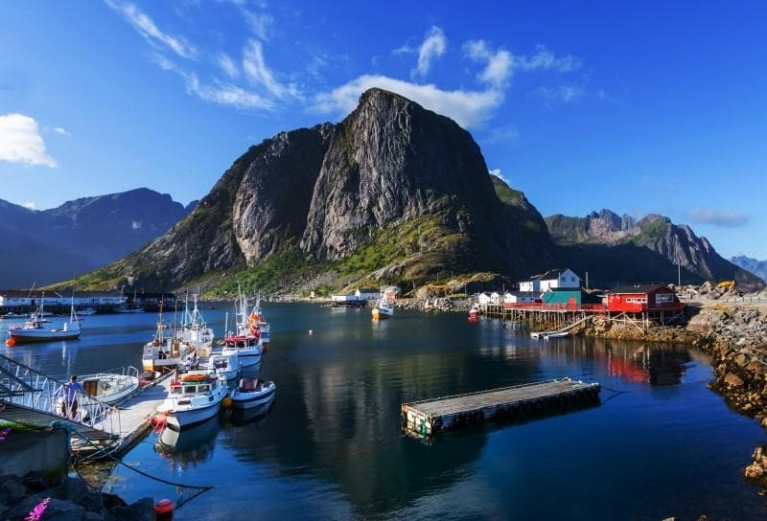 Isla Lofoten en verano