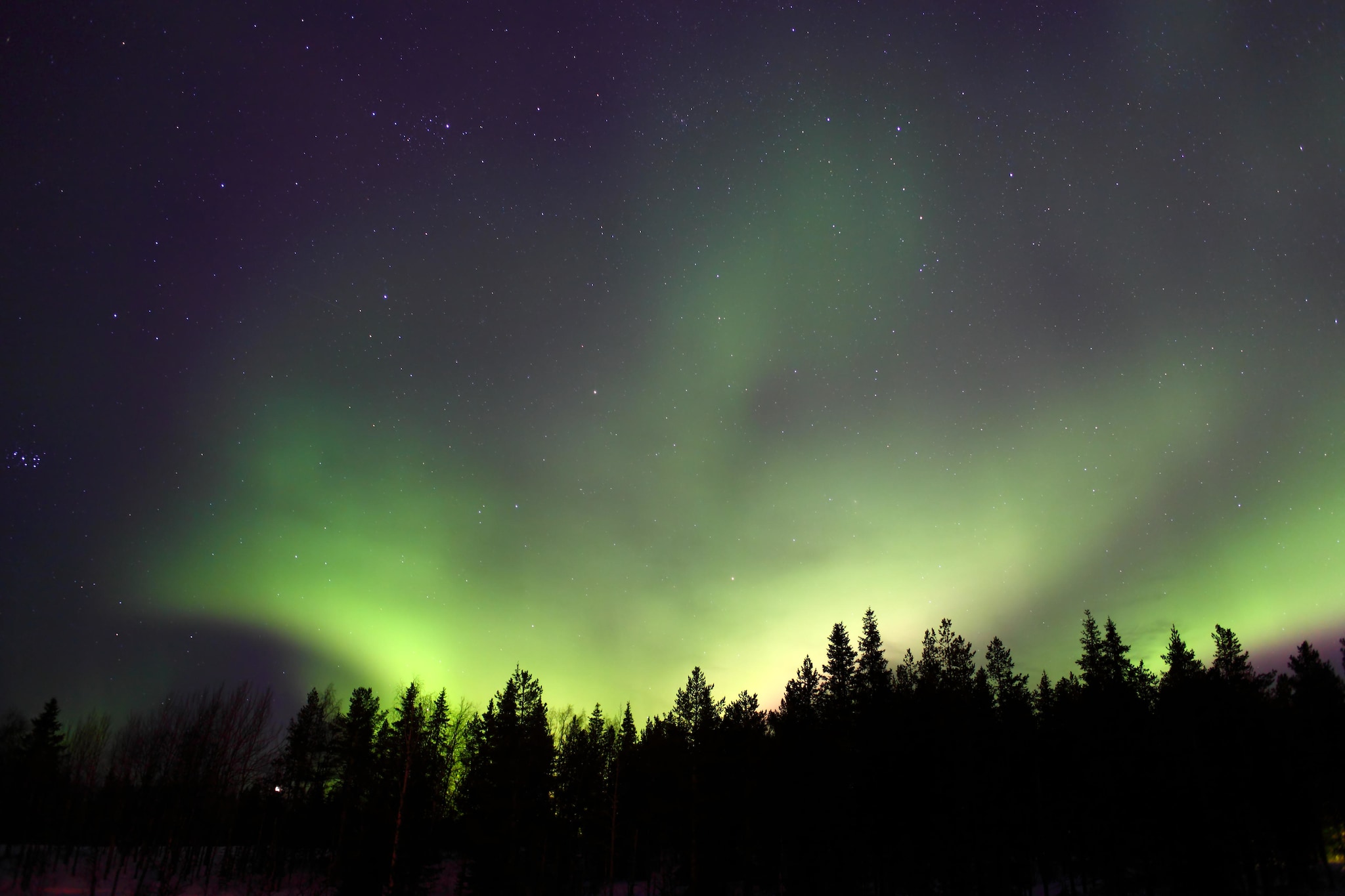 Nordlichter im finnischen Lappland