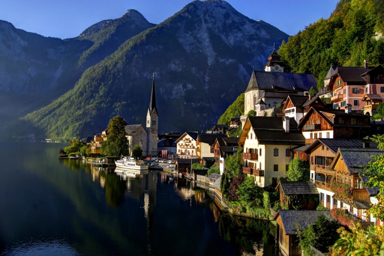 Vue panoramique de Hallstatt
