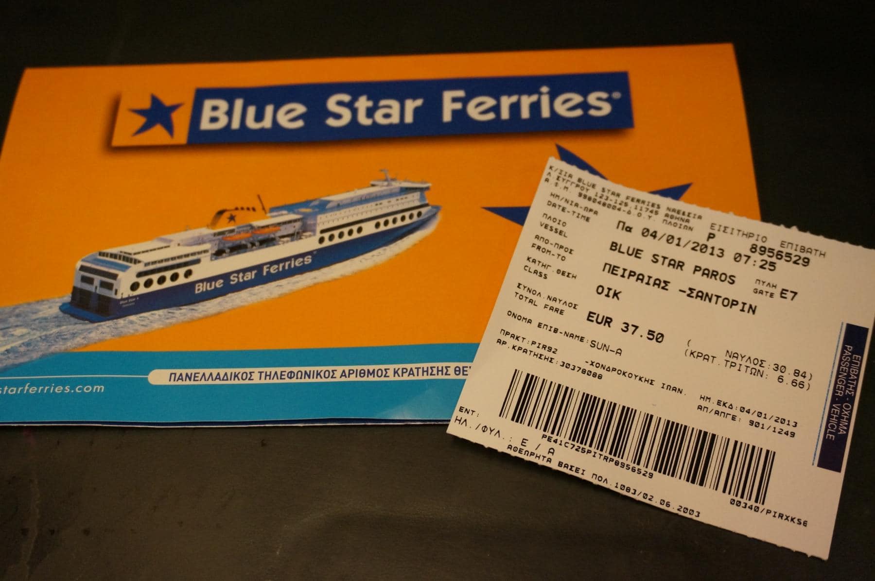 Tickets van Blue Star Ferries