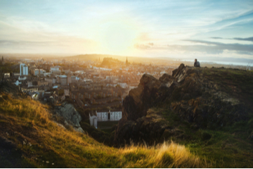 Arthur's Seat au lever du soleil