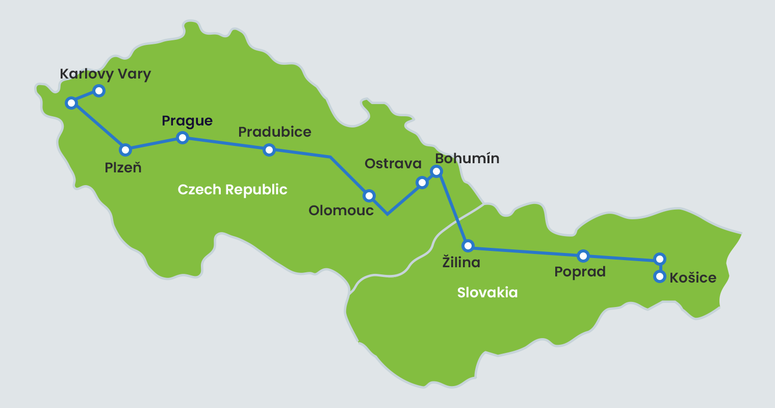 SuperCity map route