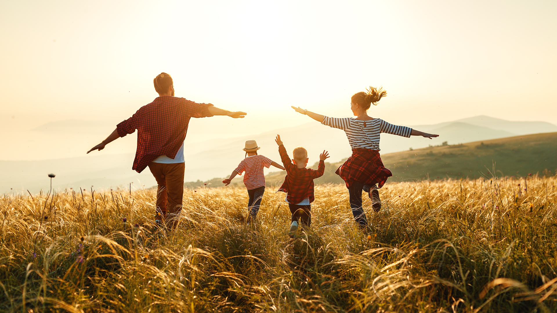 Happy family on holiday