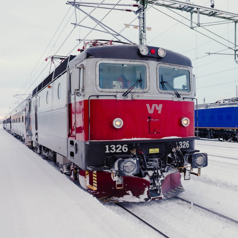 La locomotiva che vi porterà attraverso il nord della Svezia