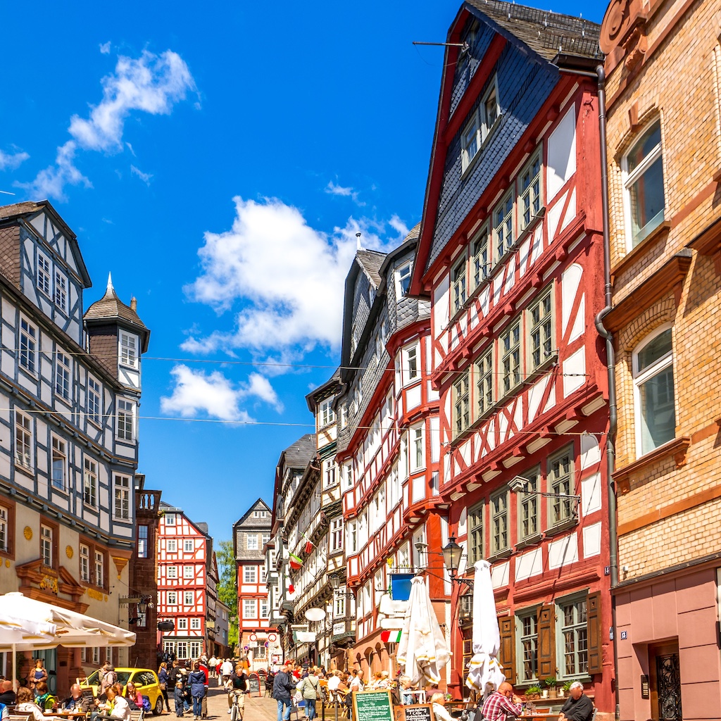 Fachwerkhäuser in der Marburger Altstadt