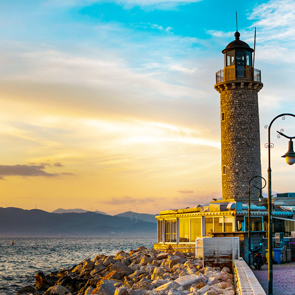 The Lighthouse of Patras, Greece | Greece train itinerary