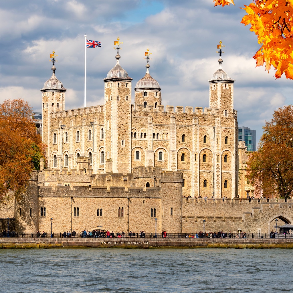 Het opmerkelijke White Tower-kasteel in de Tower of London